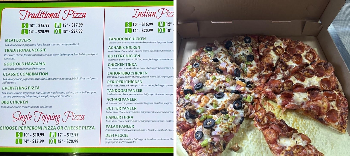 Pizza Delicious Menu